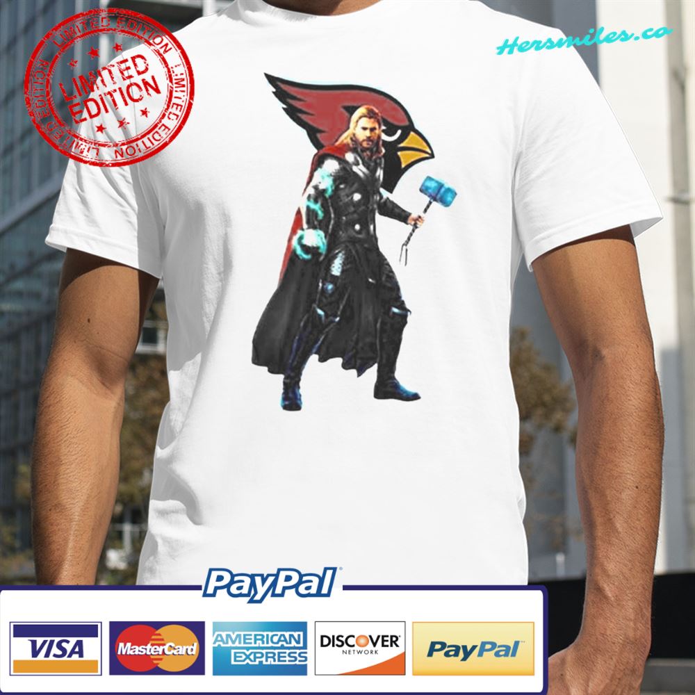 Thor Avengers Endgame Football Arizona Cardinals Shirt