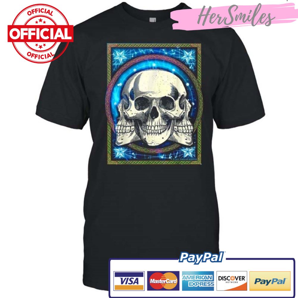 Trinity Skull Drawing Oddities Spooky Halloween Shirt