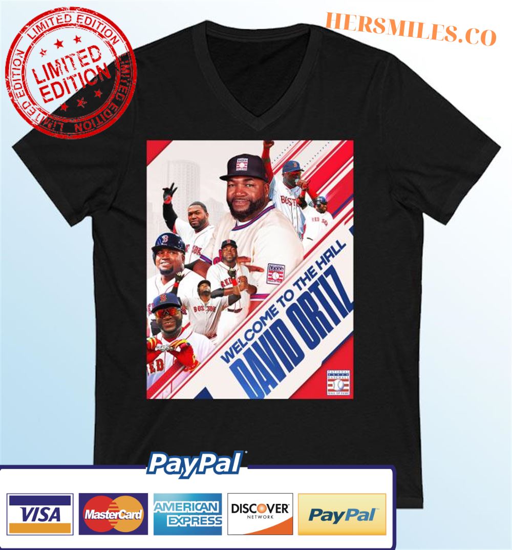 Welcome To The Hall Of Fame David Ortiz Graphic T-Shirt