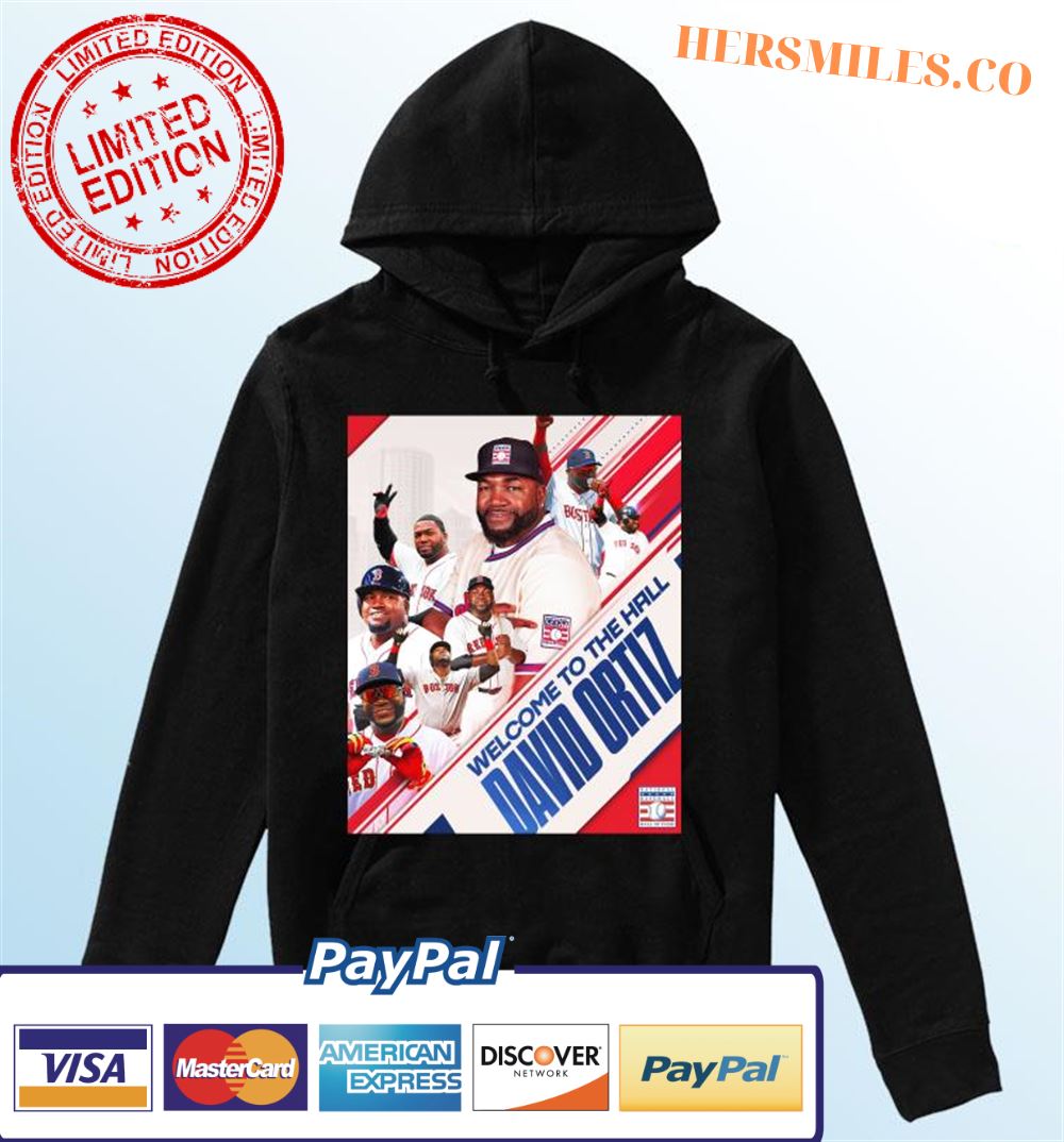 Welcome To The Hall Of Fame David Ortiz Graphic T-Shirt
