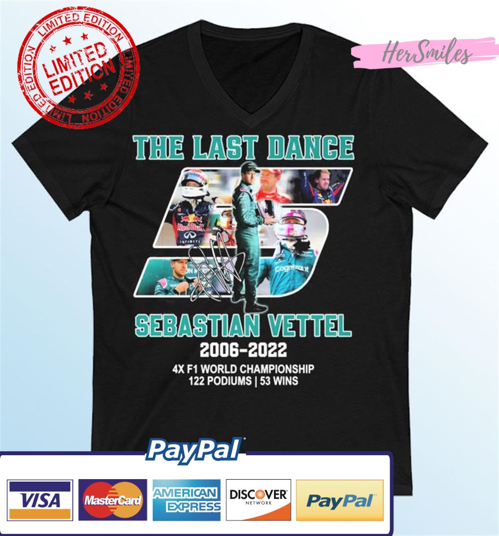 The Last Dance Sebastian Vettel 2006-2022 Signatures T-Shirt