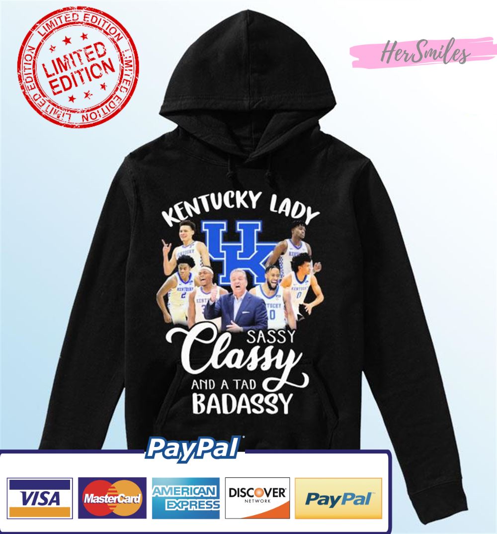 UK Kentucky Lady Sassy Classy And A Tad Badassy T-Shirt