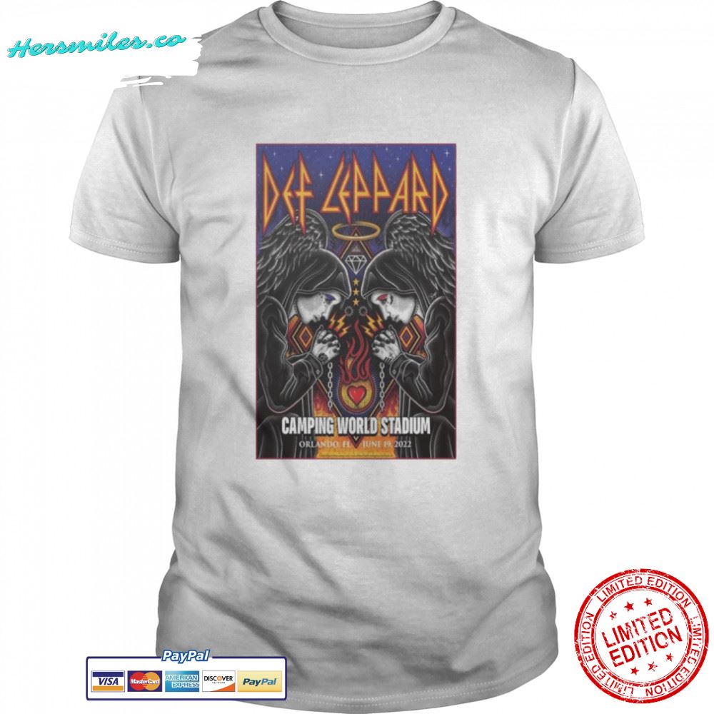 Def Leppard 2022 The Stadium Tour June 19 Camping World Stadium Orlando shirt