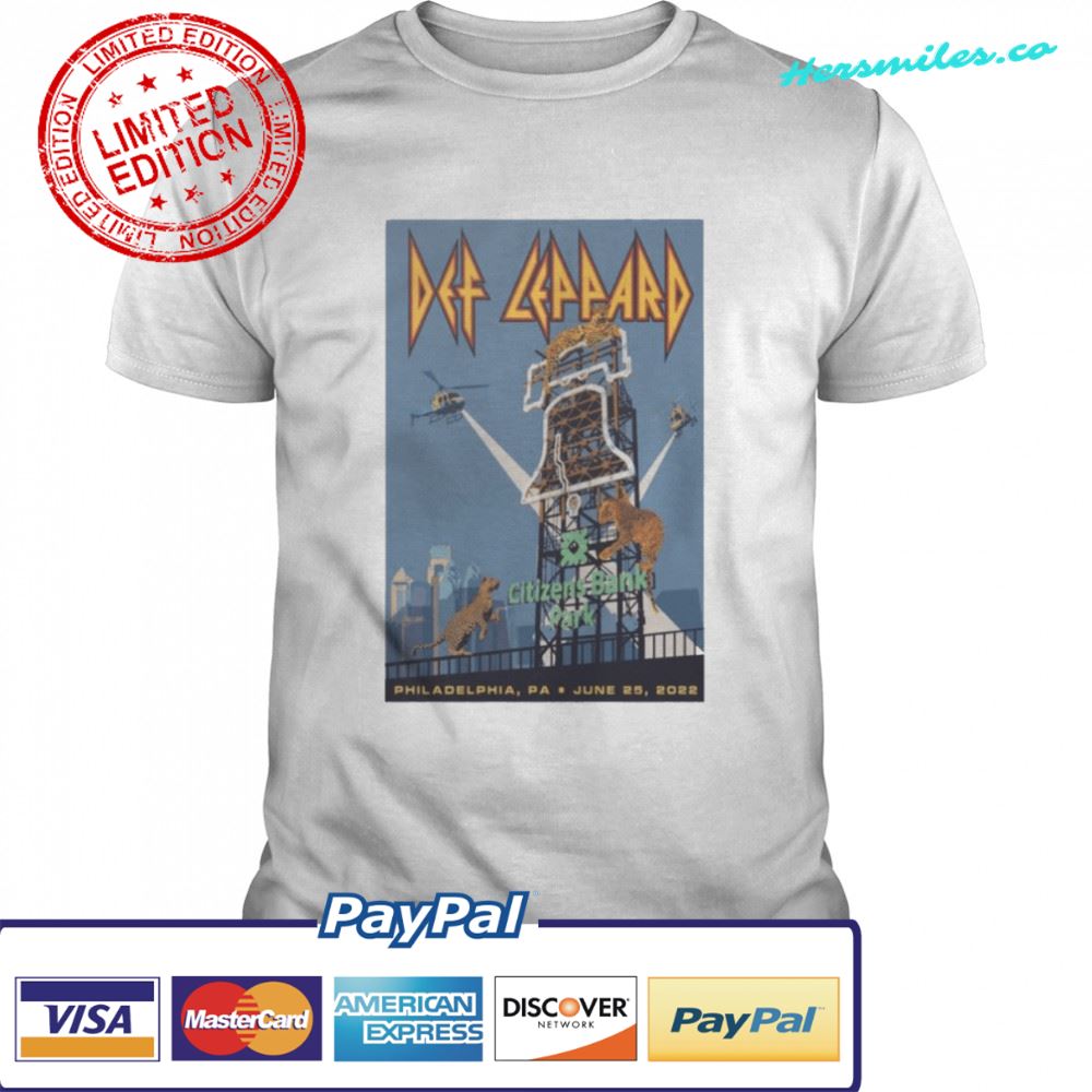 Def Leppard 2022 The Stadium Tour June 25 Citizens Bank Park Philadelphia shirt