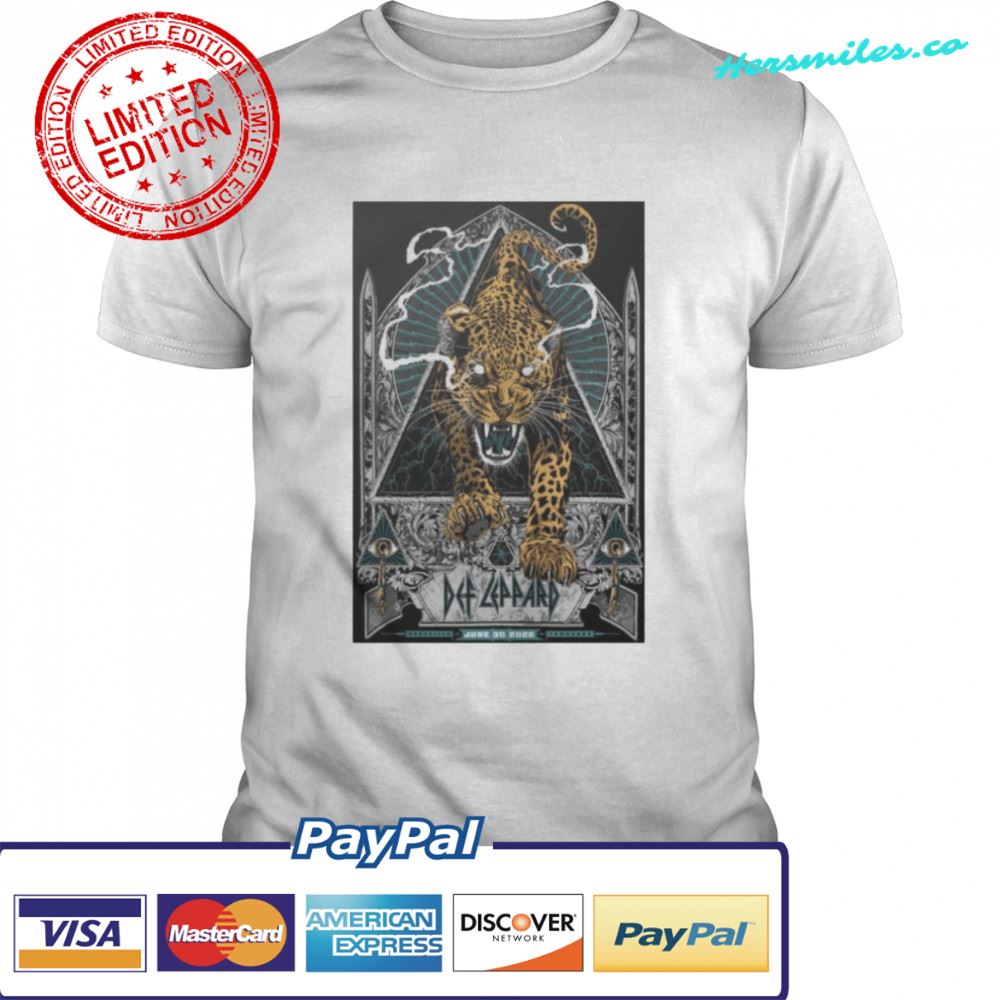Def Leppard 2022 The Stadium Tour June 30 Nissan Stadium Nashville TN Event Poster shirt