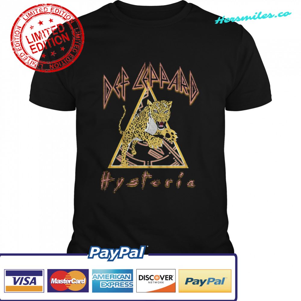 Def Leppard Hysteria Pouncing Leopard shirt