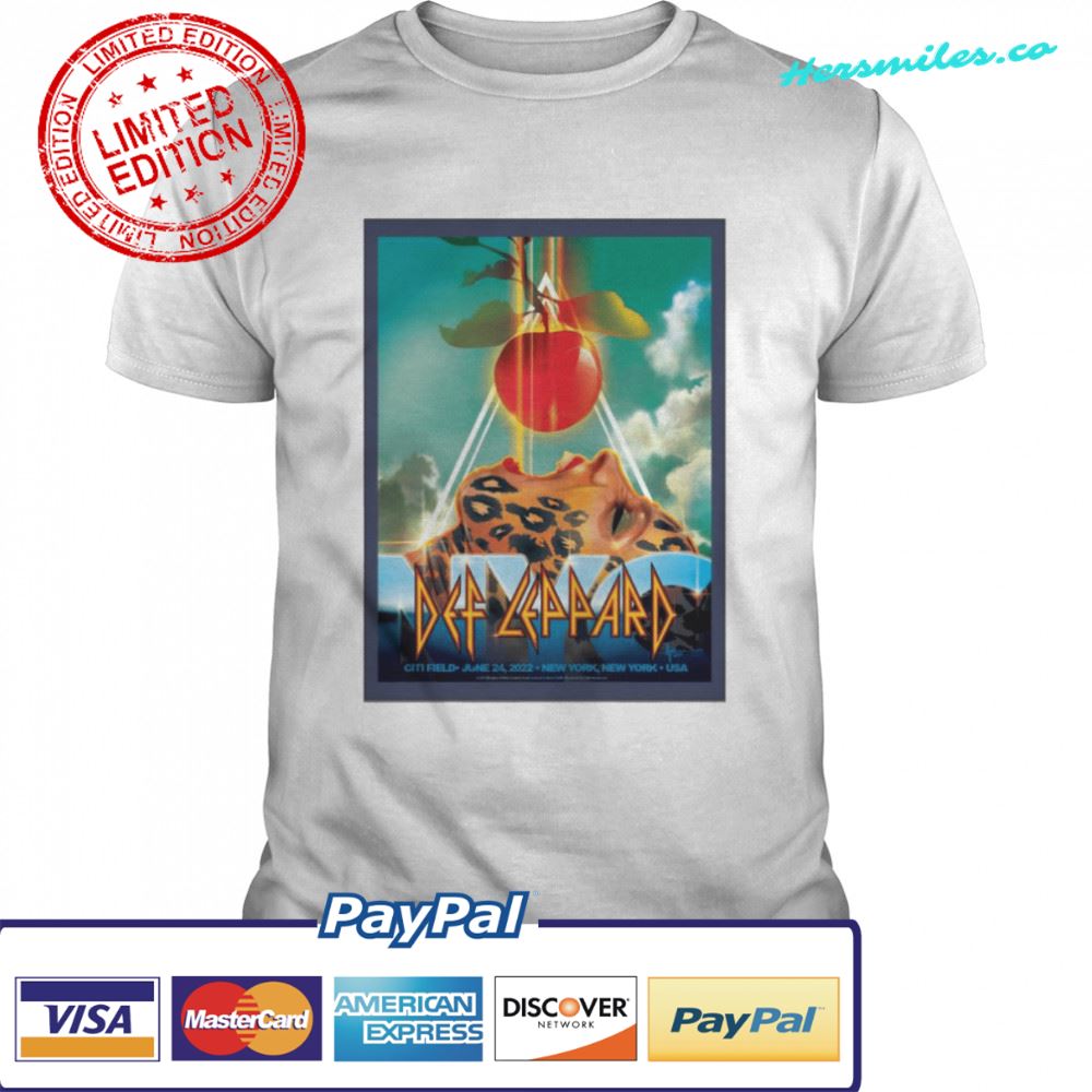 Def Leppard New York Citi Field 2022 Tour shirt