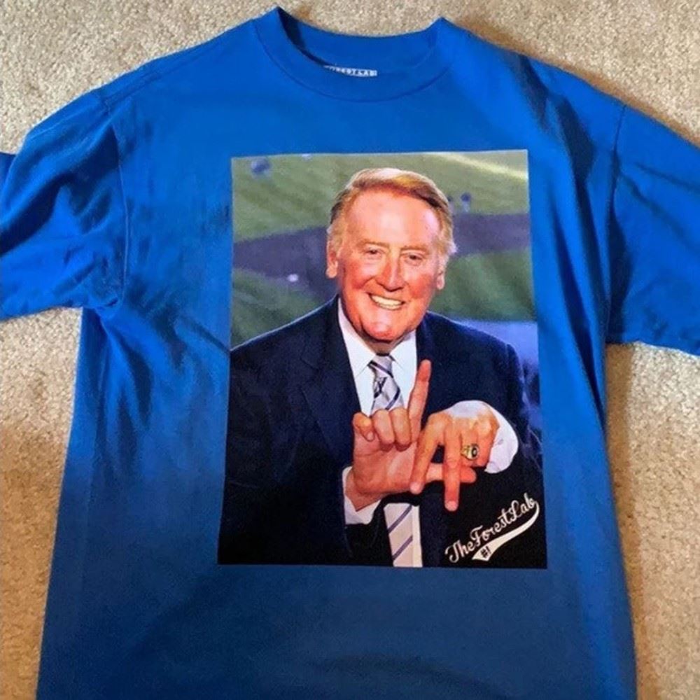 Hall of Fame broadcaster Vin Scully Legendary Dodgers RIP Shirt