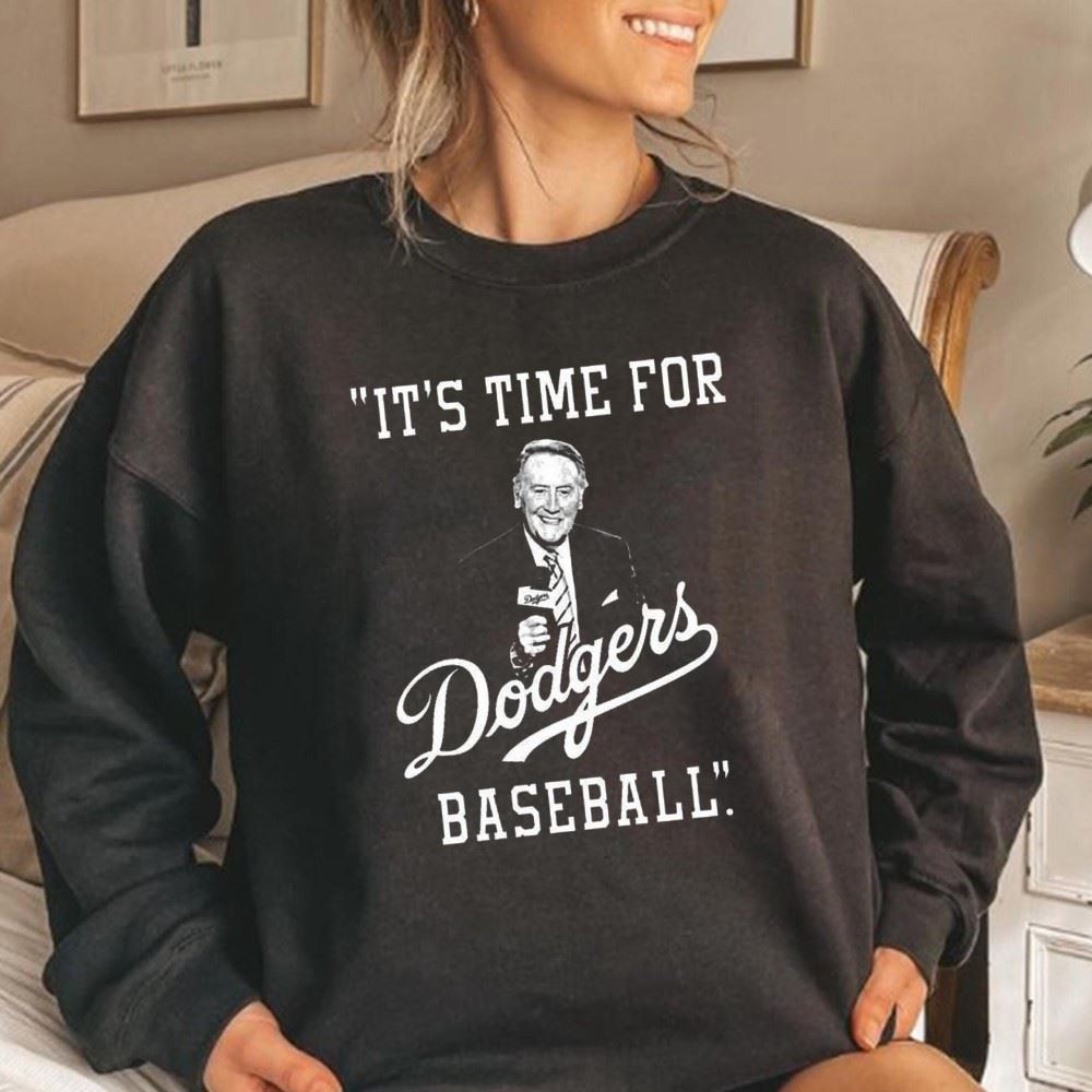 It’s Time For Dodgers Baseball Vin Scully Voice of the Dodgers 67 Years Shirt