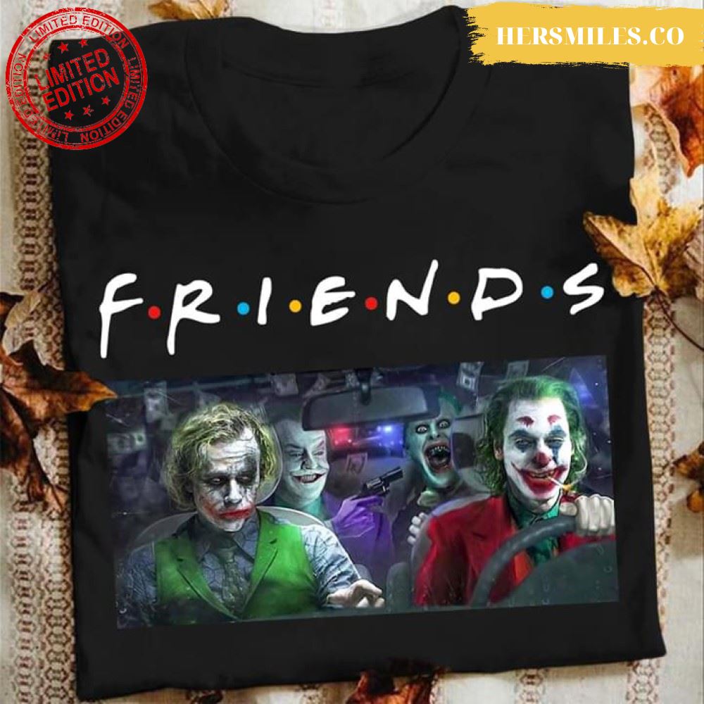 Joker In Car Friends Halloween T-Shirt