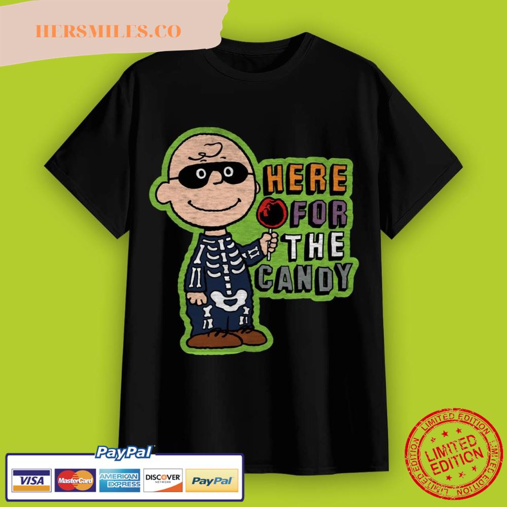 Peanuts Charlie Brown Here for the Candy T-Shirt