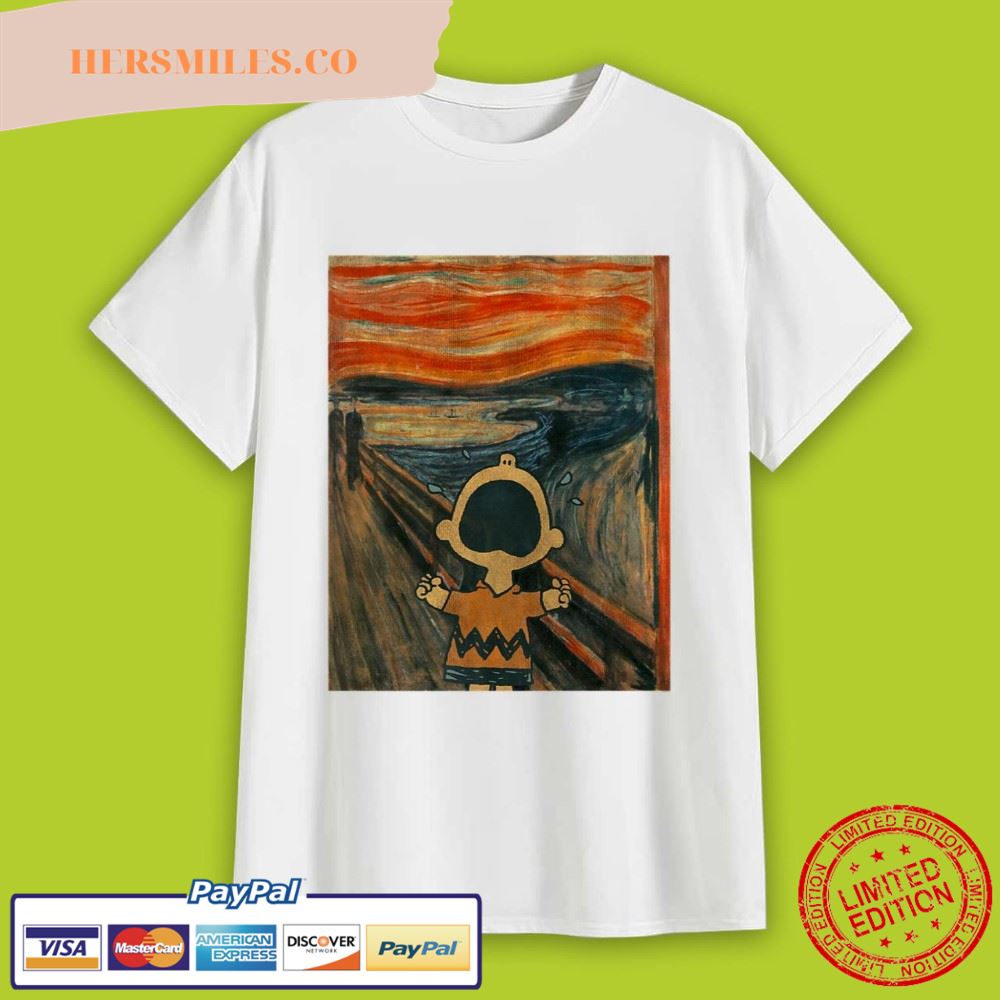 Peanuts Charlie Brown Scream Artsy Premium T-Shirt