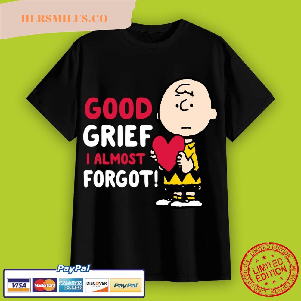 Peanuts Valentines Charlie Brown Good Grief Shirt