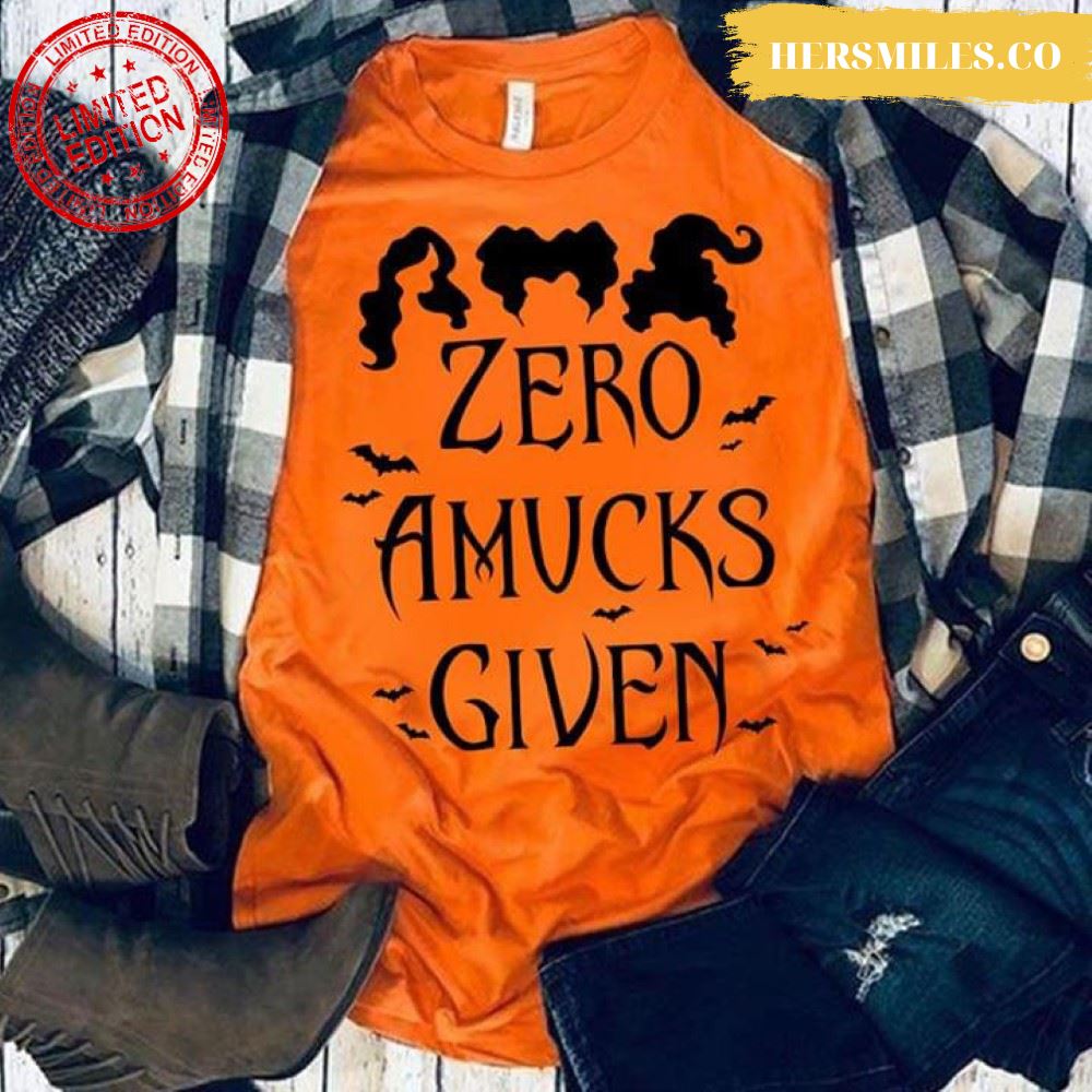 Sanderson Sisters Zero Amucks Given T-Shirt