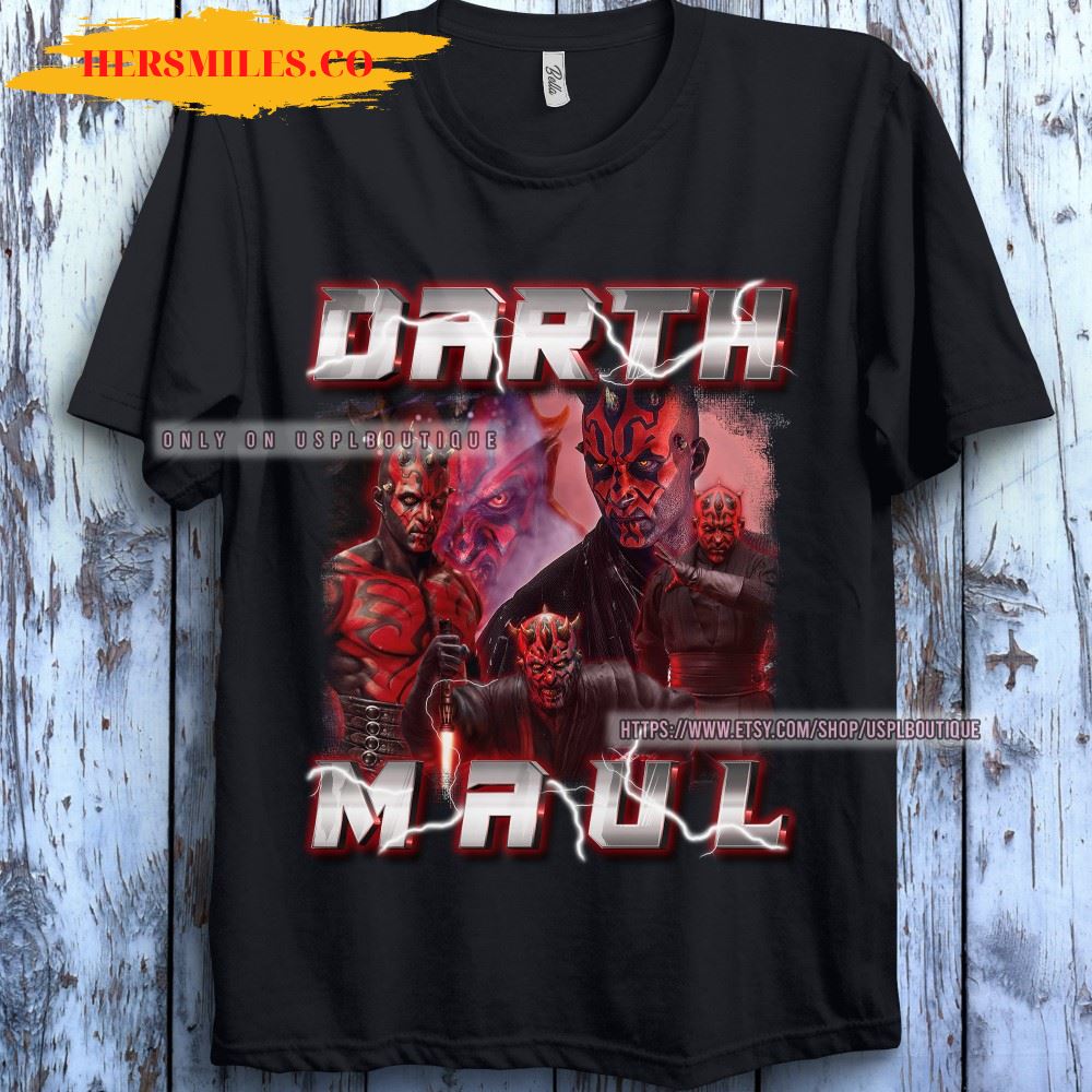 Star Wars Darth Maul Portrait Poster Graphic T-Shirt