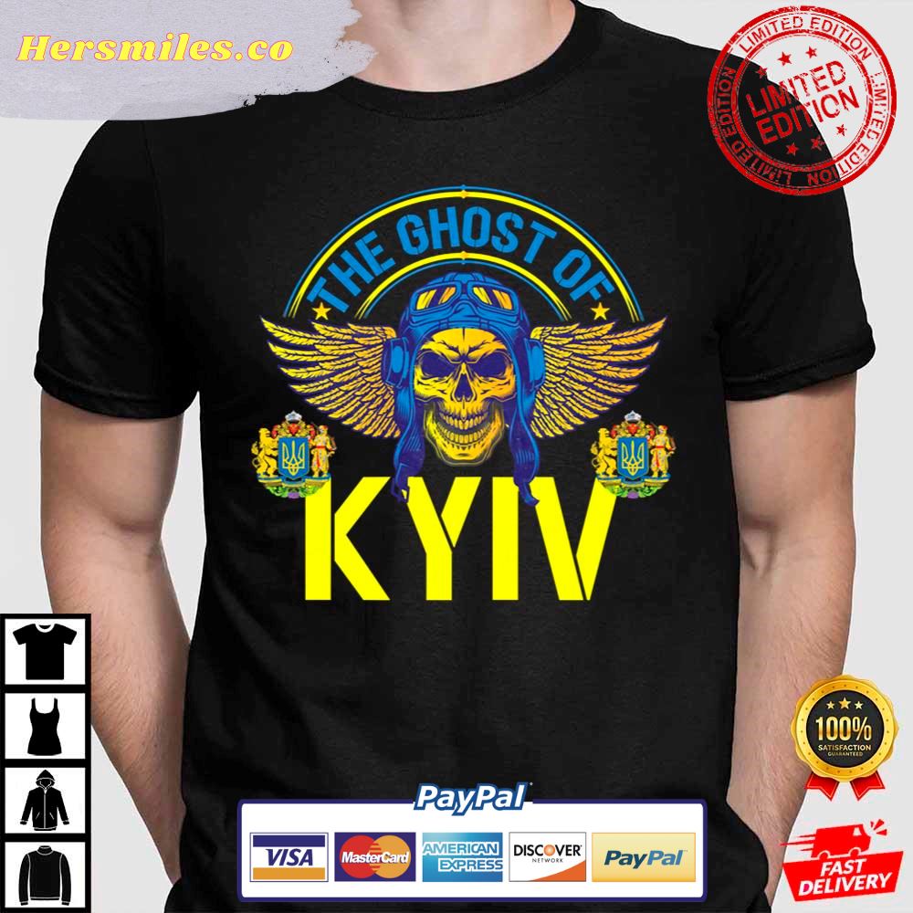 The Ghost of Kyiv Stand With Ukraine Ace Fighter Pilot Support Ukraine T-Shirt