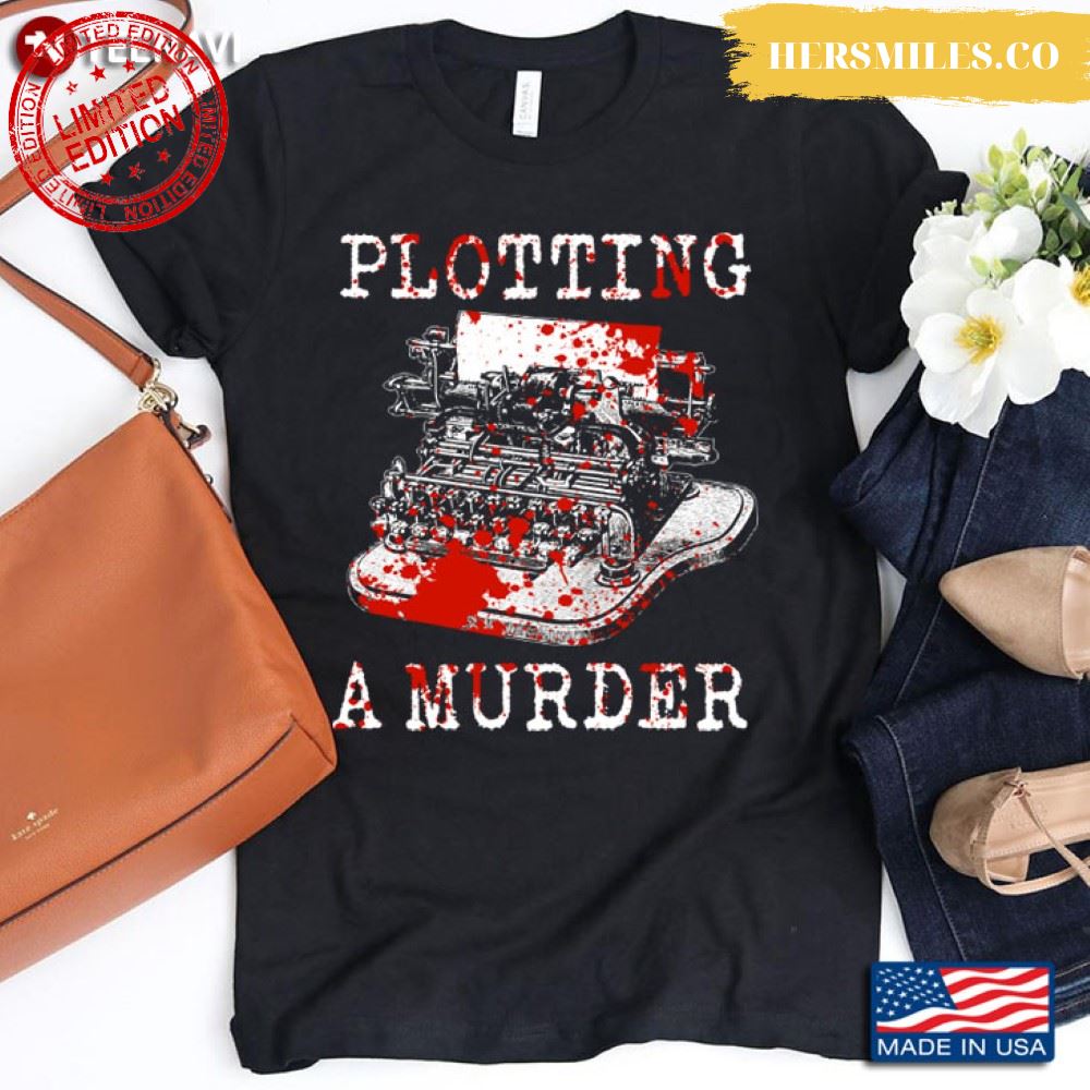 Typewriter Plotting A Murder for Halloween Shirt