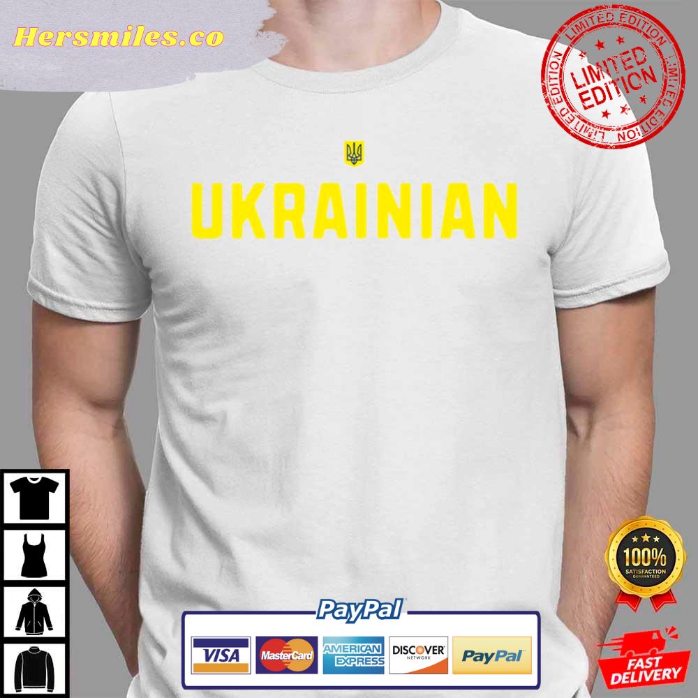 Ukrainian Emblem Of Herb Ukraine Tryzub Support Ukraine T-Shirt