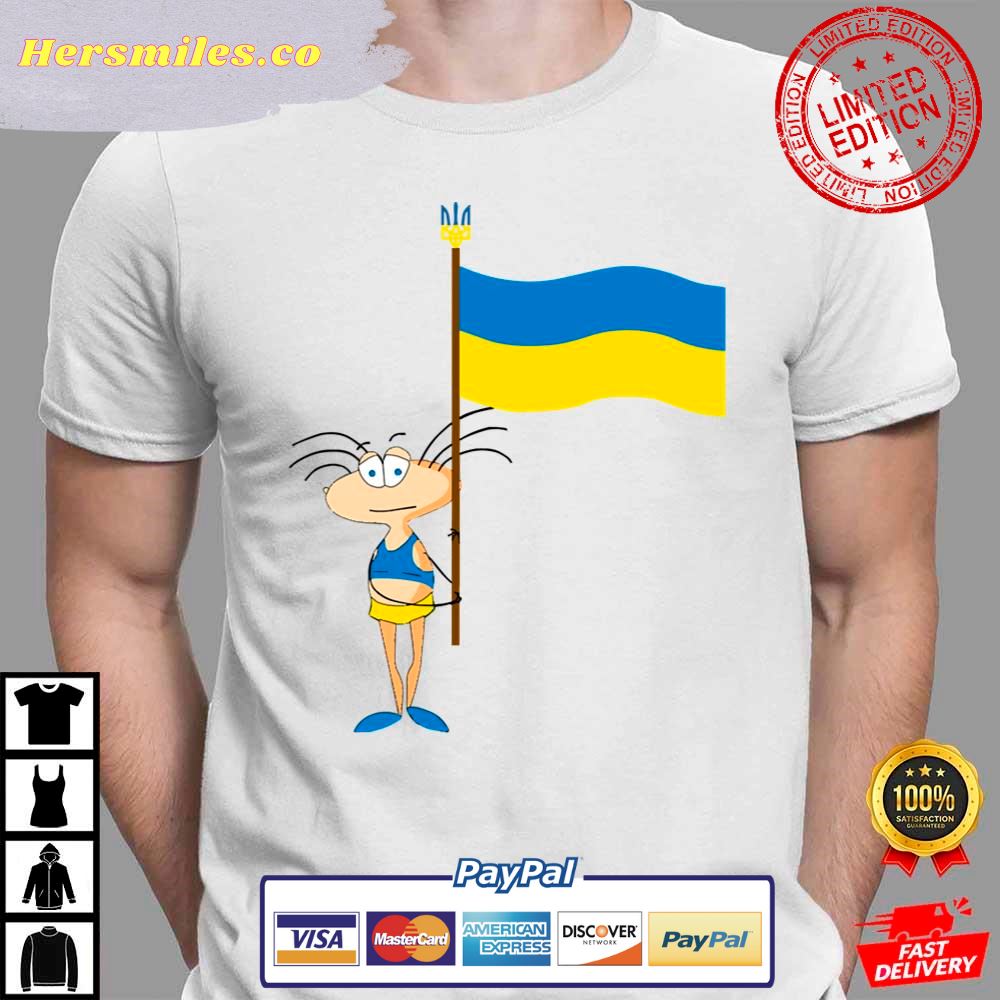 Ukrainian Flag Trident Tryzub Masyanya Stand With Ukraine Support Ukraine T-Shirt