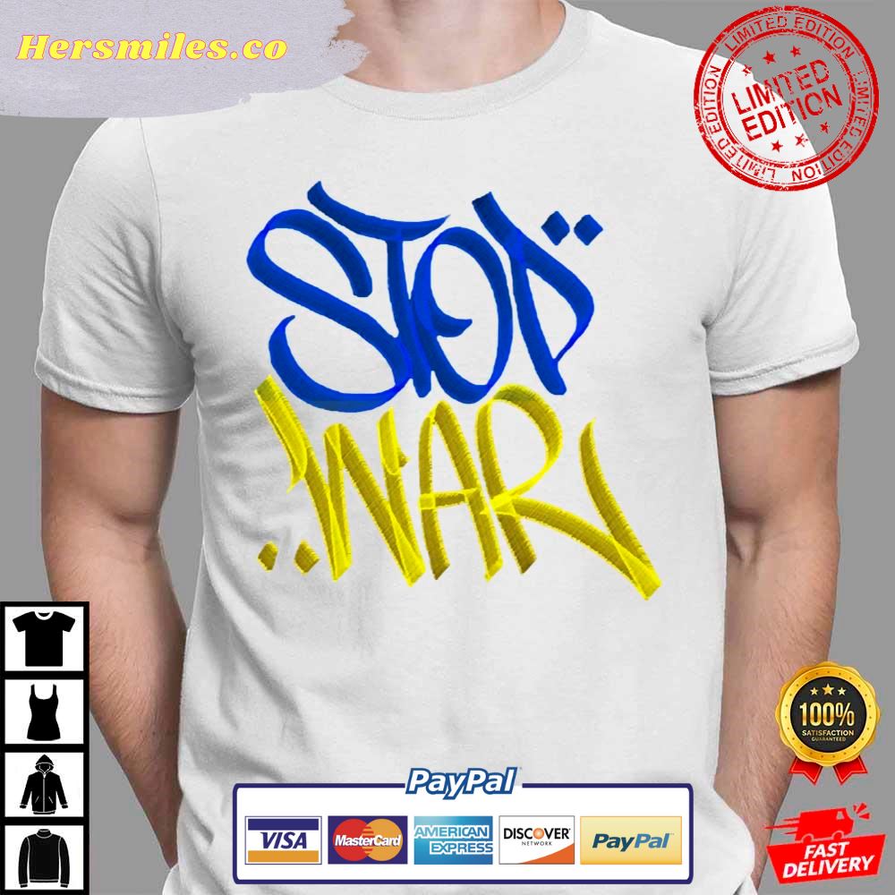 Ukrainian Peace Graffiti Stop War Support Ukraine T-Shirt