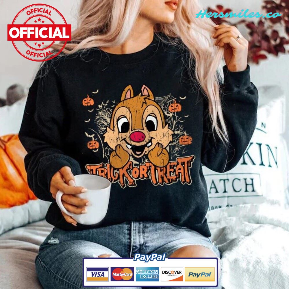 Vintage Disney Characters Trick Or Treat Halloween shirts, Vintage Mickey Halloween 2022, Minnie Halloween, Disney Halloween Family matching – 4