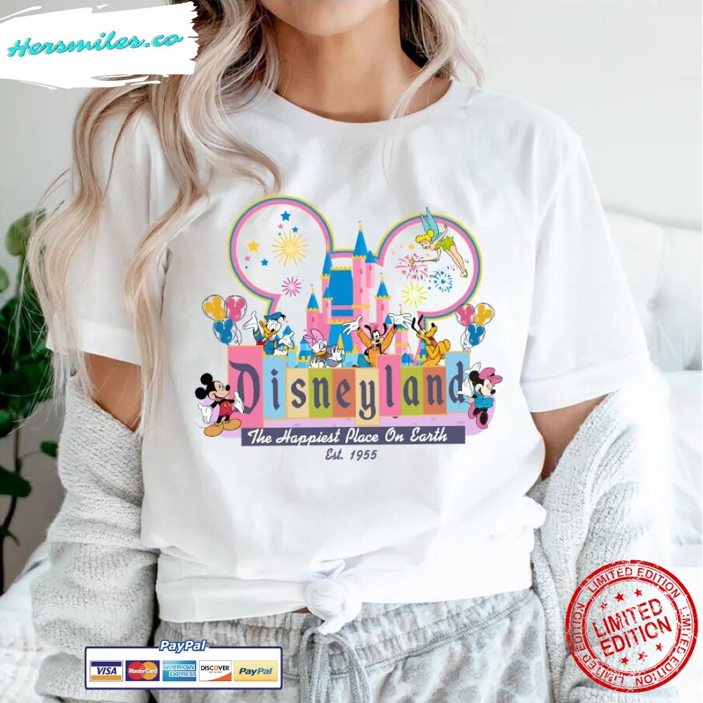 Vintage Disneyland Est 1955 shirt, Disneyland Est1 1955 Retro shirt, The Happiest Place On Earth, Disney vacation, Disney trip, Disneyland – 1