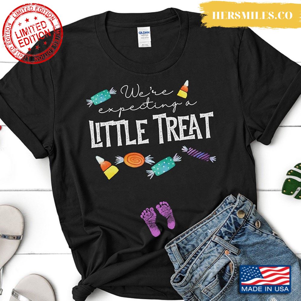 We’re Expecting A Little Treat Pregnancy Announcement for Halloween Shirt