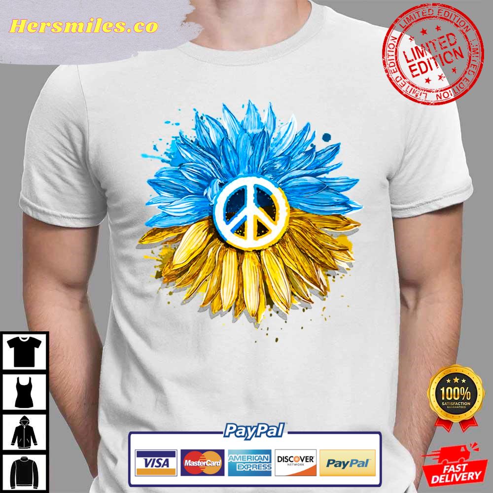 Womens Ukraine Sunflower Ukranian Flag Support Support Ukraine T-Shirt