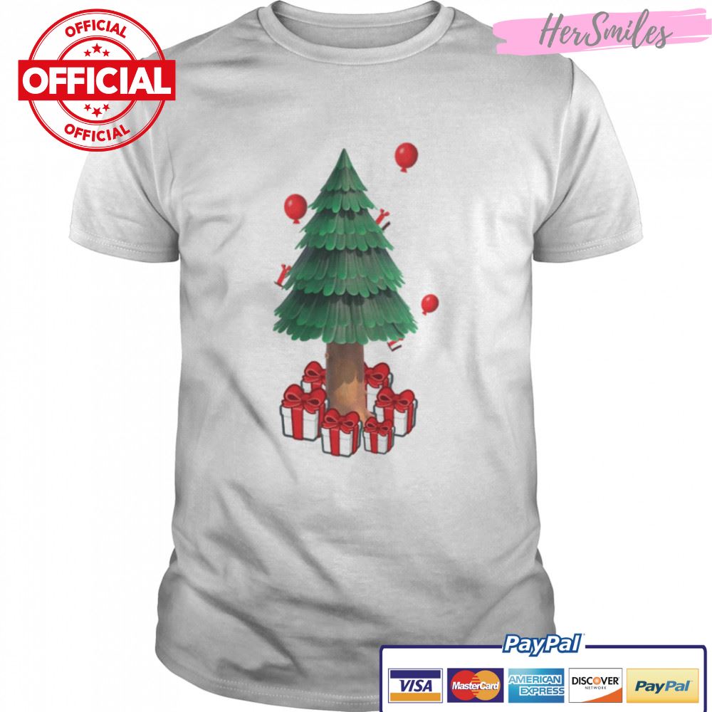 Acnh Xmas Tree And Presents Animal Crossing Christmas shirt