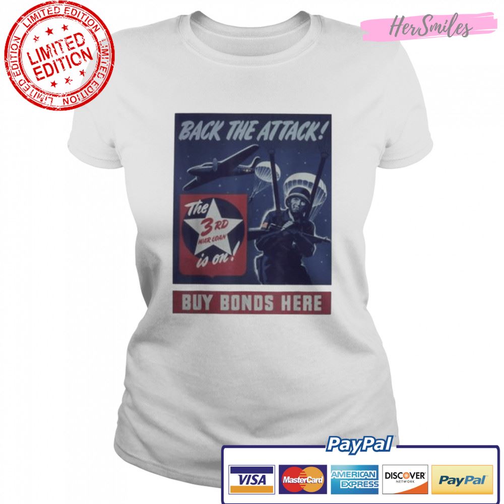 back the attack buy bods here US army shirt