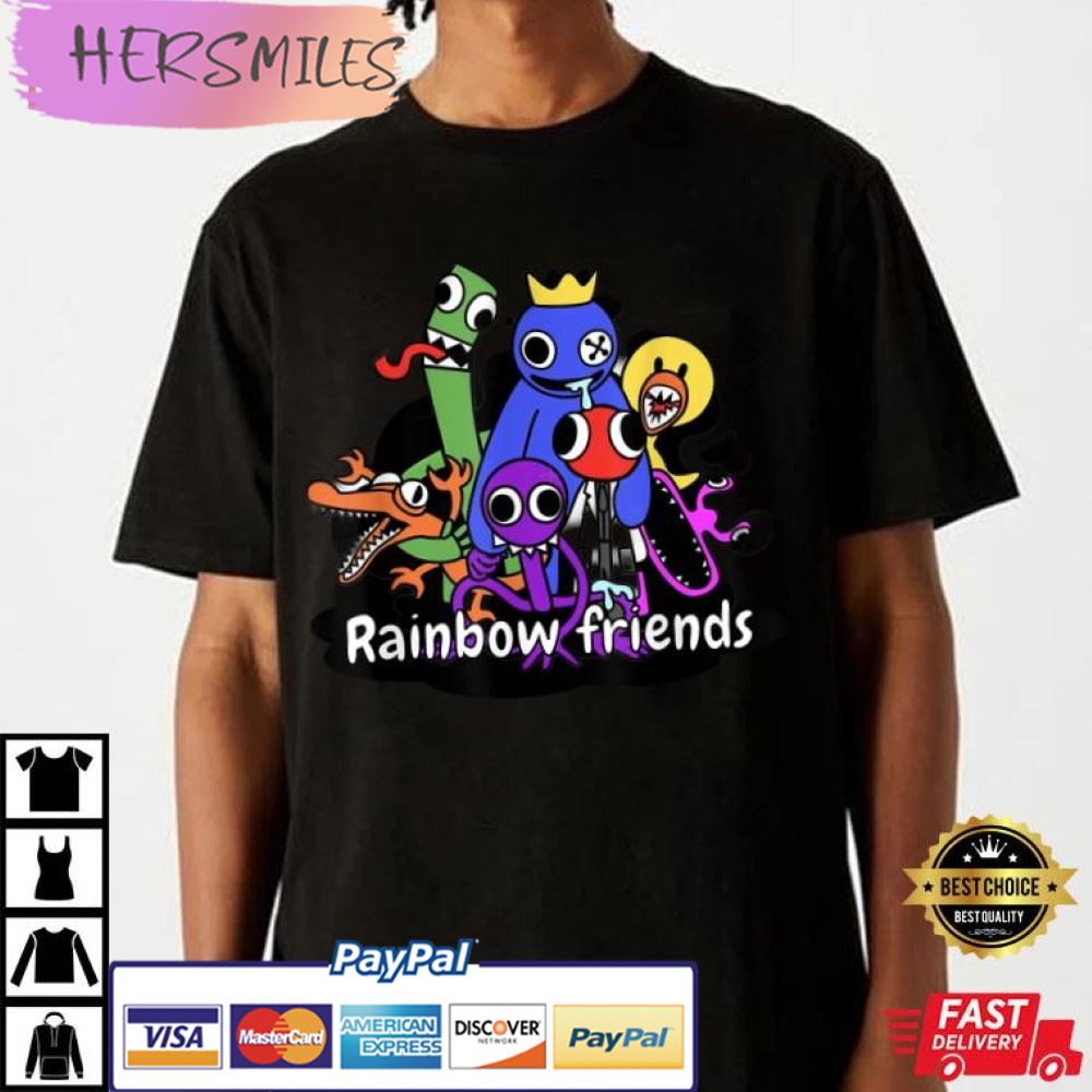Rainbow Friends Roblox Birthday Unisex Best T Shirt Hersmiles Rainbow Friends Roblox Birthday Unisex Best Tshirt 350970 