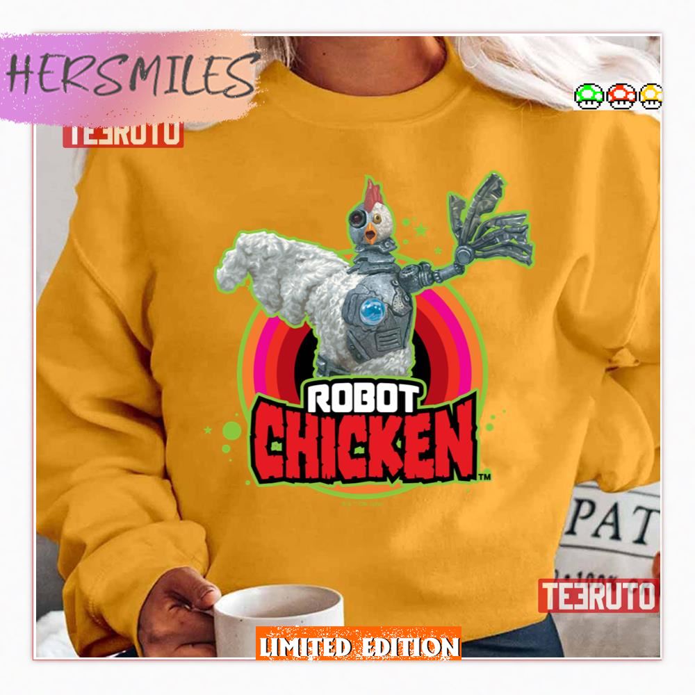 Robot Chicken Character Logo Shirt Hersmiles