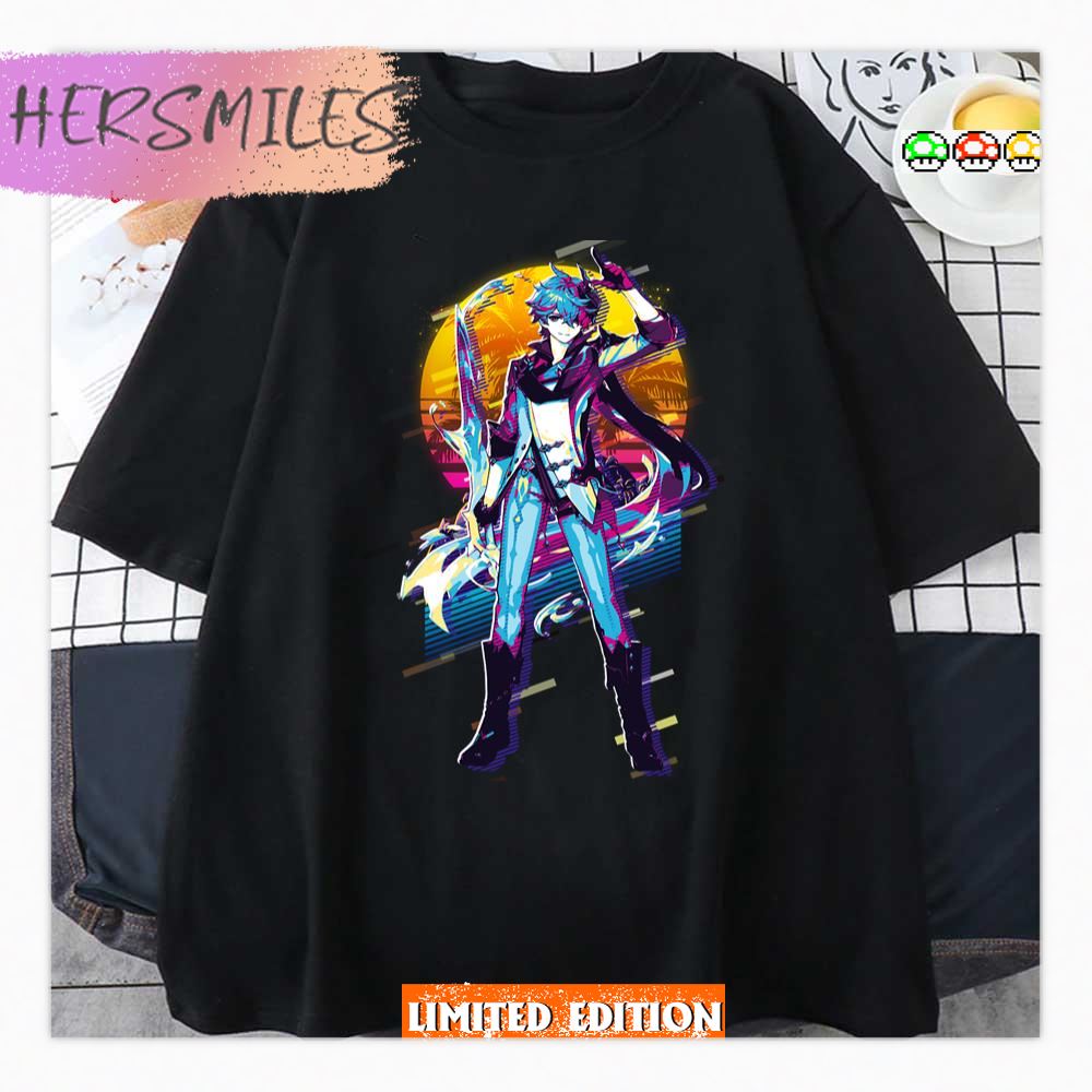 [Official Merch] Genshin Impact Tartaglia Theme Impression Knitted Sweater