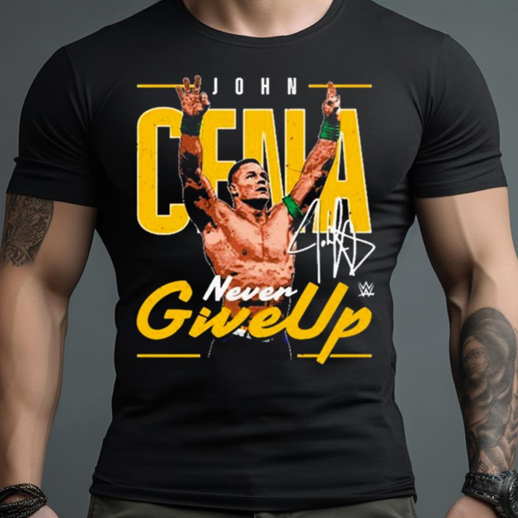 John Cena 500 Level Never Give Up Shirt - Hersmiles